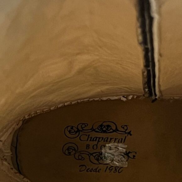 Chaparral Cowboy Boots Sz 8 - Picture 10 of 10